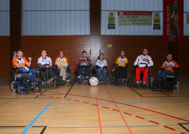 Journée de championnat de Foot-Fauteuil à Saint-Martin-d’Hères le 4 mars